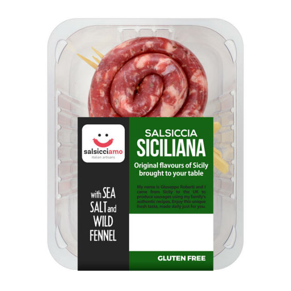 giuseppe roberti salsicciamo sausages italian sausage salsiccia london meat production pork suino sicilian tuscan calabrian classic fresh food banger traditional luganega lucanica uk made food fresh polpette meatballs mince pizza ingredients lovers uk manufacturing made in britain toscana siciliana calabrese sale e pepe