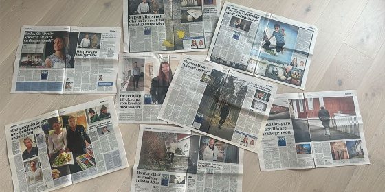 Nyhetsartiklar, artikelserie av Josefine Sälstrand i Norrtelje Tidning