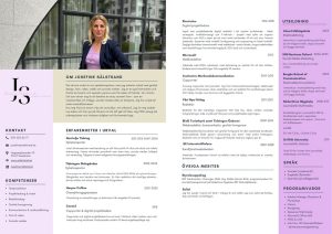 Josefine Sälstrands CV