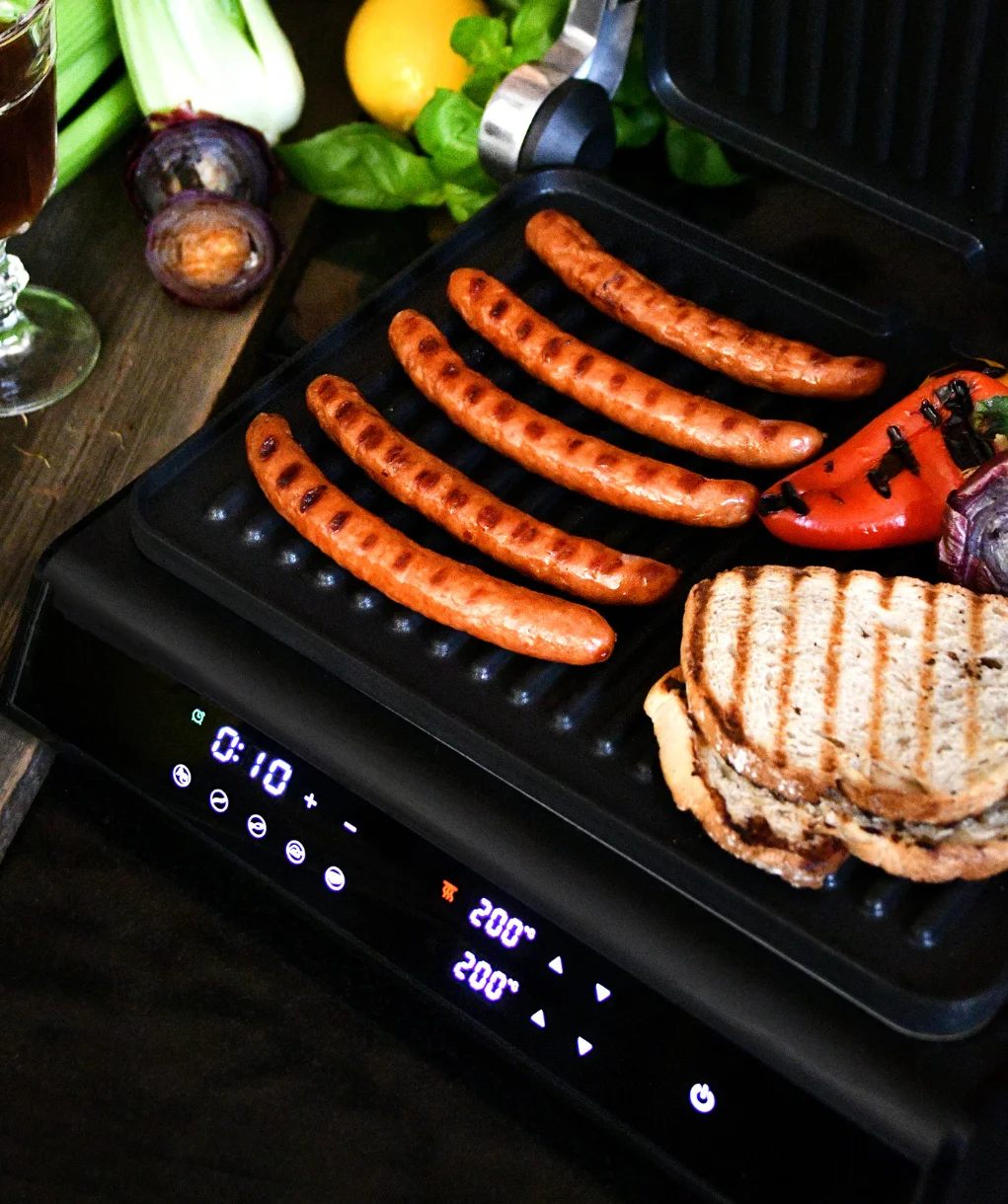 smartchef-bordgrill-grille-pølser