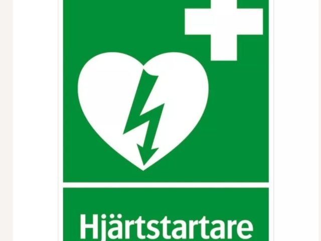 Hjärtstartaren flyttad