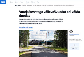 Read more about the article NRK Sápmi ášši: Vuorjašuvvet go váilevašvuođat eai váldo duođas