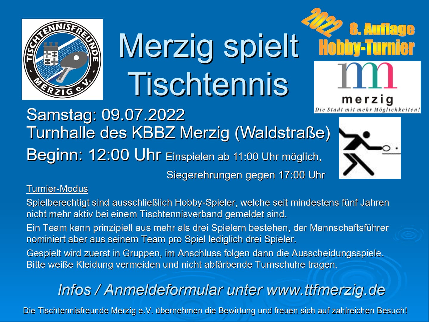 Flyer Merzig spielt TT 2022