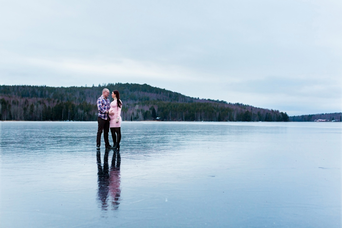 Gravidfotografering, Jonas och Matilda, Sunnansjö, Bollnäs. 30/12-15. Foto: Sanna Dolck