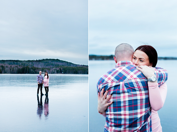 Gravidfotografering, Jonas och Matilda, Sunnansjö, Bollnäs. 30/12-15. Foto: Sanna Dolck