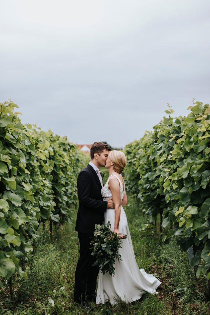 bröllop på vingård