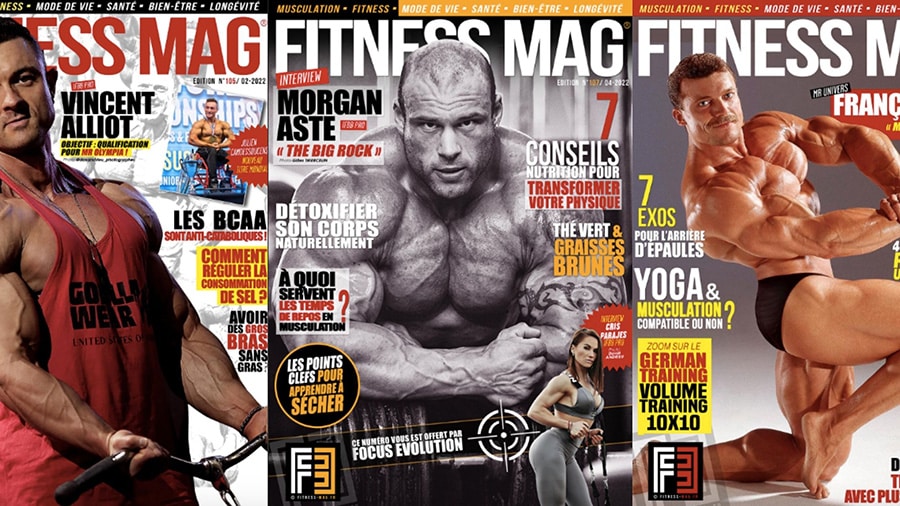 The covers of Fitness Mag magazine