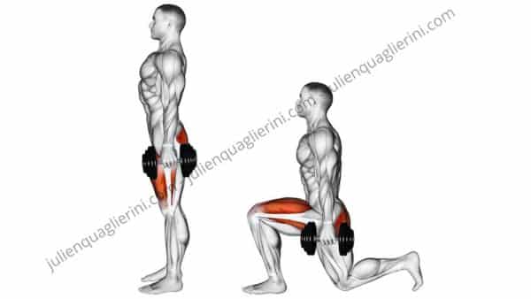 Dumbbell lunges