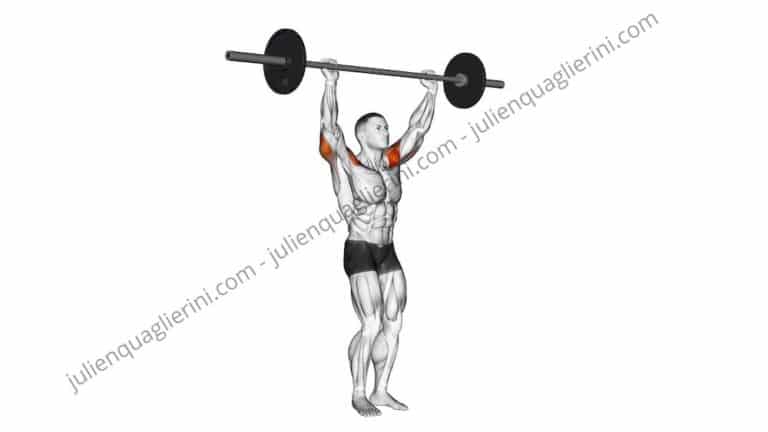 How do you do the standing bench press?