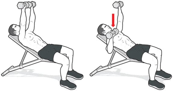 bench press alternating weights