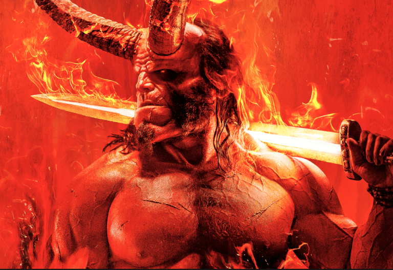 Build Hellboy's strong and massive physique