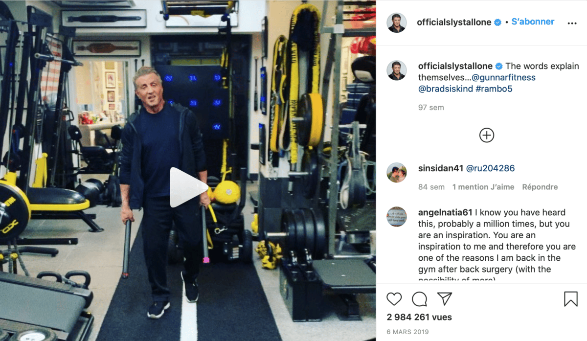 sylvester stallone instagram