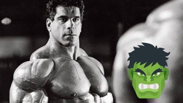 Lou Ferrigno's training: the Incredible Hulk