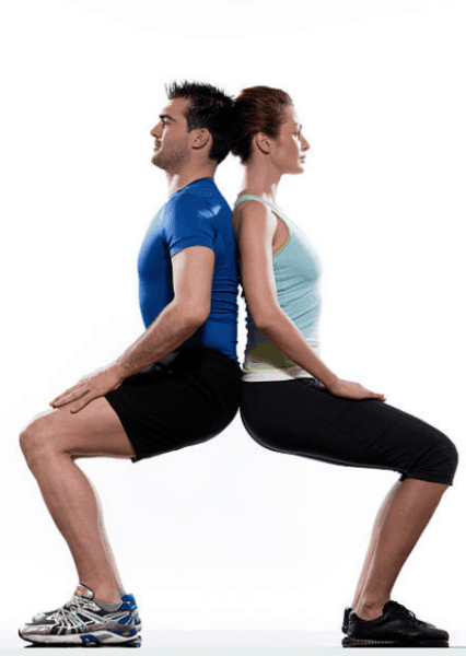 exercice de musculation en couple