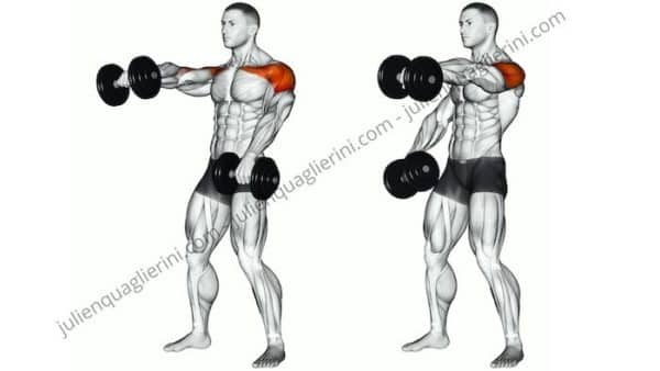 front lift dumbbell