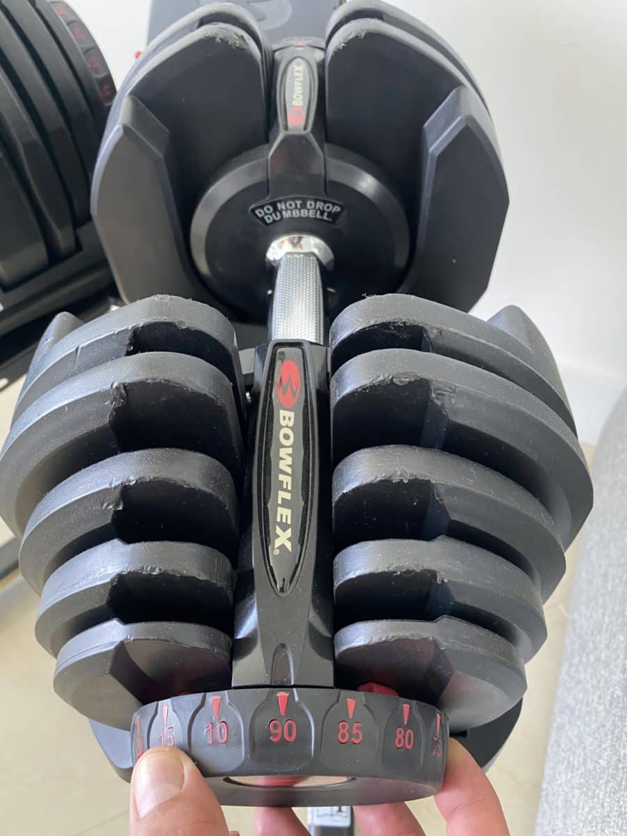 bowflex adjustable dumbbells