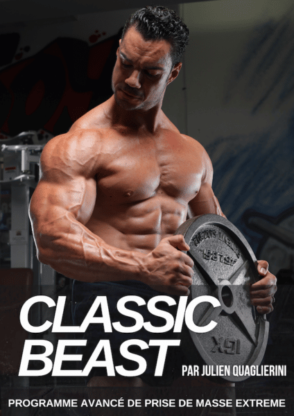 La couverture du programme de musculation Classic Beast, avec Julien Quaglierini