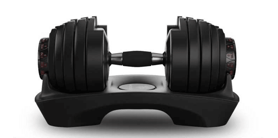 One Avalon adjustable dumbbell replaces 30 dumbbells.