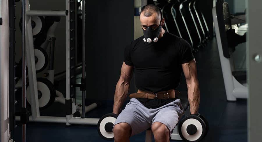 Mask for training and bodybuilding