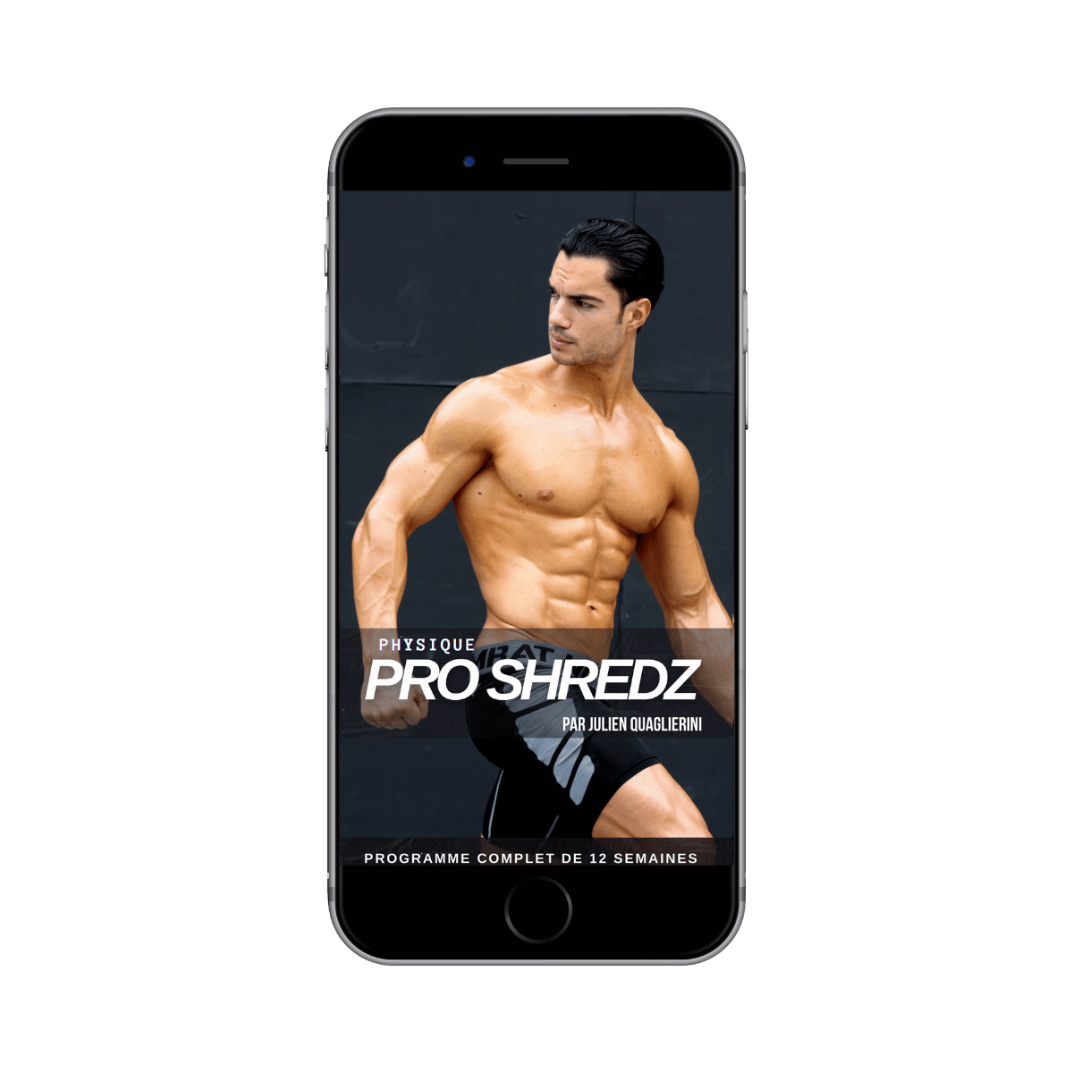 La couverture du programme de musculation Pro Shredz créé par le coach sportif Julien Quaglierini