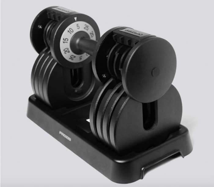 Adjustable dumbbells of the brand Prozis