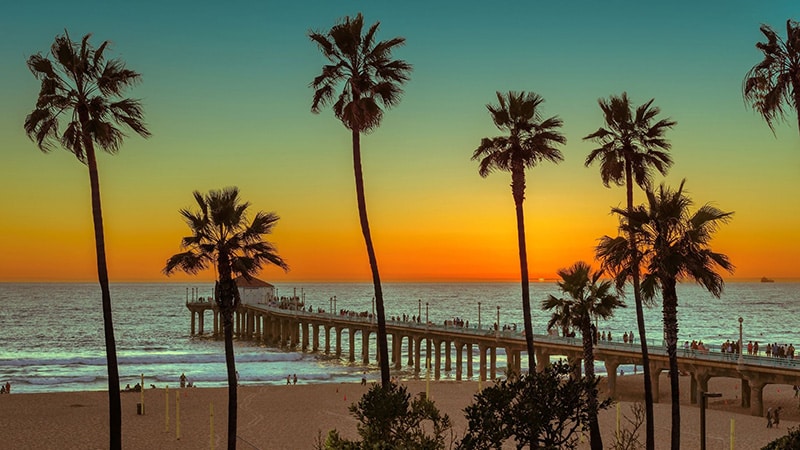 Venice Beach in Los Angeles.