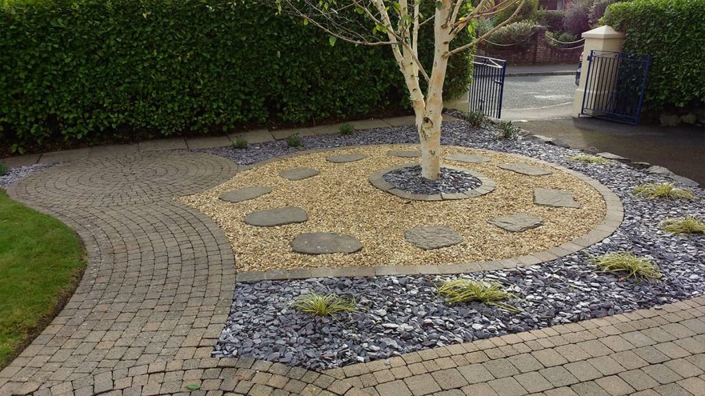 Low Maintenance bed revitalised with Plum Slate & Golden Flint
