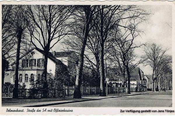 Offizierskasino 1939 (die Oldenburger Str. hieß zu der Zeit "Straße der SA"