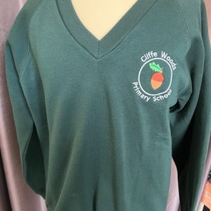 CLIFFE WOODS PRIMARY SCHOOL - CLIFFE WOODS V-NECK SWEATSHIRT, CLIFFE WOODS PRIMARY SCHOOL