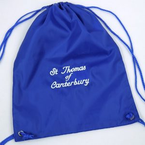 ST Thomas of Canterbury Catholic - ST THOMAS OF CANTERBURY PE BAG, ST Thomas of Canterbury Catholic