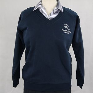 Rainham school for Girls - V NECK GIRLS SWEATSHIRT, Rainham school for Girls
