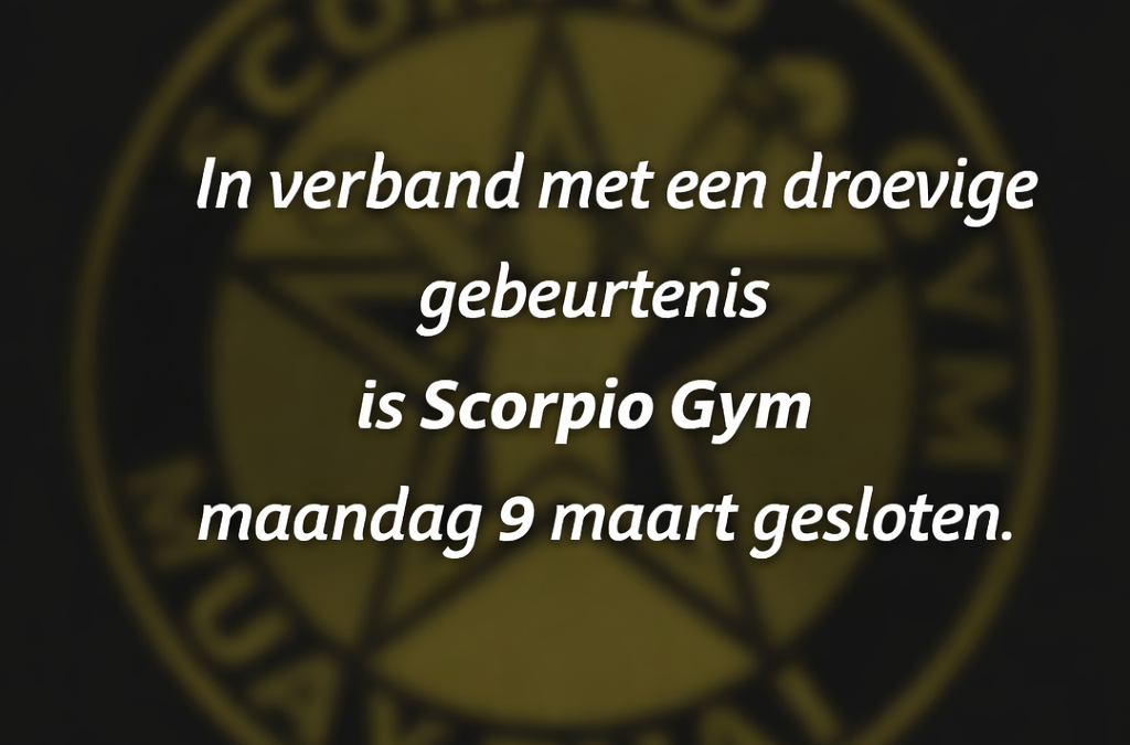 GESLOTEN maandag 9 maart 2026