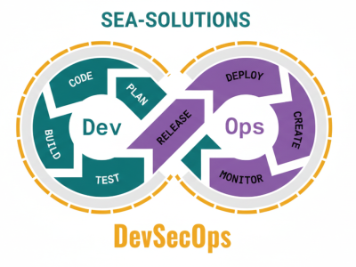 Automated CI pipeline within a DevOps workflow for web applications illustrating build and test automation