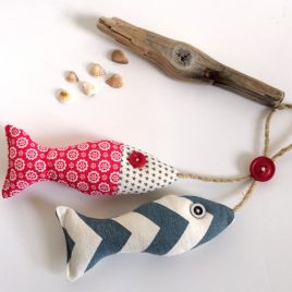 red and blue fish