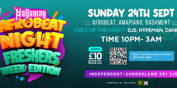 Afrobeat Night “Freshers’ Week Edition”