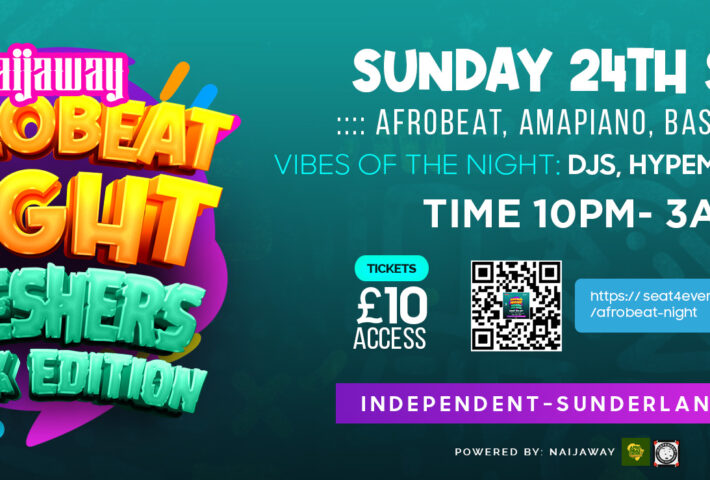 Afrobeat Night “Freshers’ Week Edition”