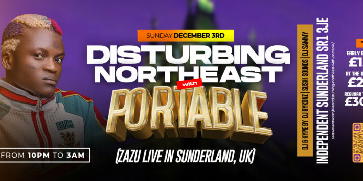 DISTURBING NORTHEAST with PORTABLE “Zazu live in Sunderland”