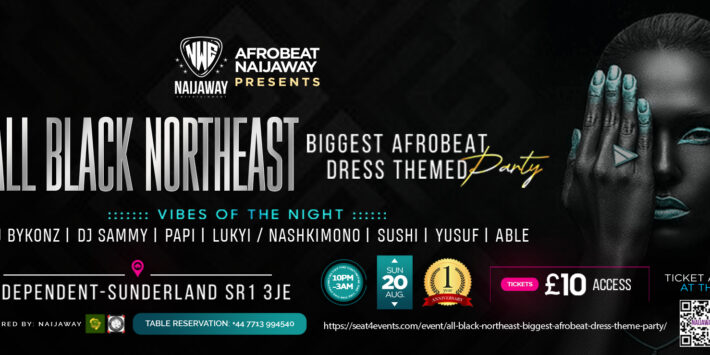 All Black Northeast Biggest Afrobeat Dress Theme Party