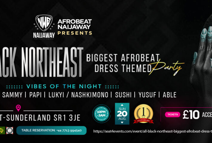 All Black Northeast Biggest Afrobeat Dress Theme Party
