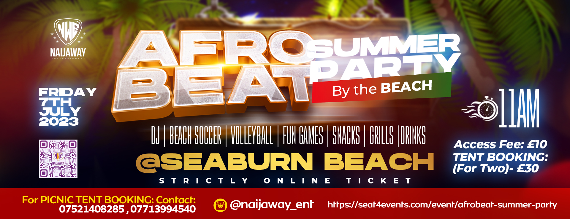 AFROBEAT SUMMER PARTY by the beach
