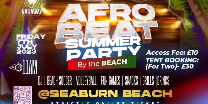 AFROBEAT SUMMER PARTY by the beach