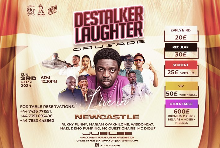 Destalker Laughter Crusade – LIVE in NEWCASTLE