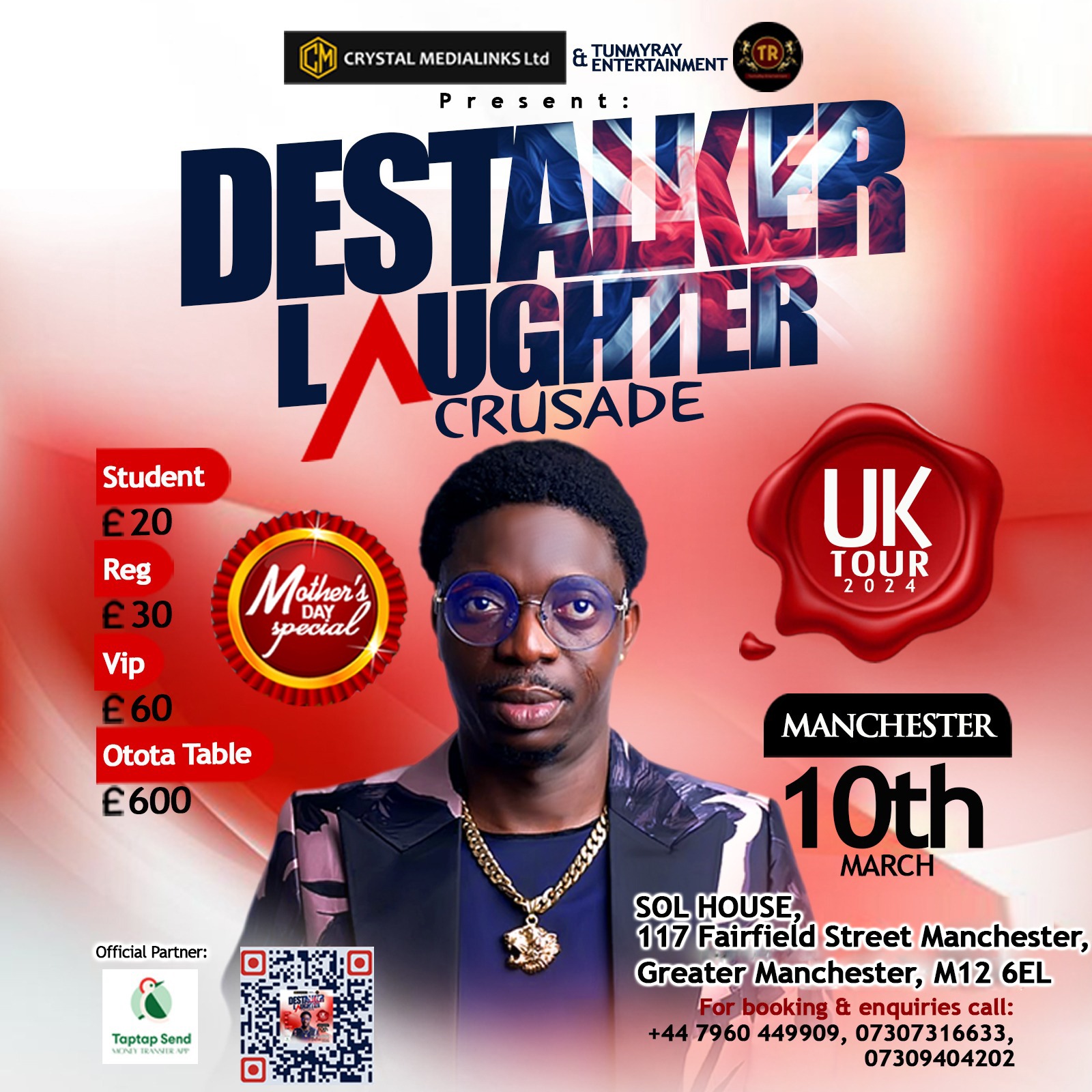 Destalker Laughter Crusade – LIVE in MANCHESTER