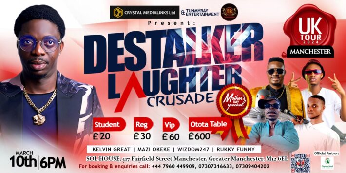 Destalker Laughter Crusade – LIVE in MANCHESTER