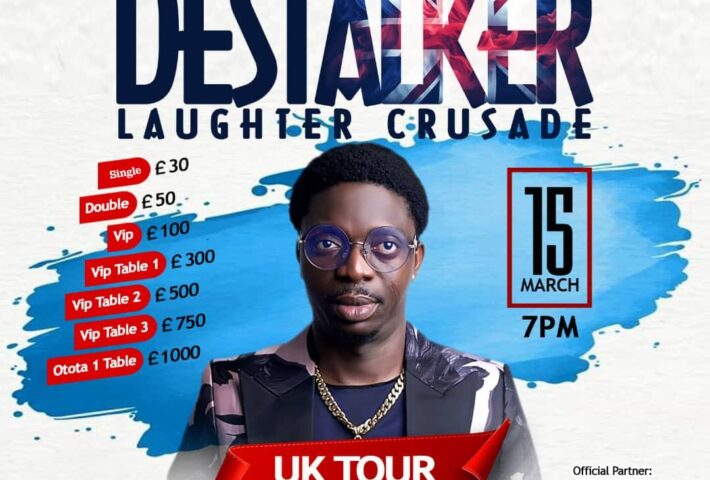 Destalker Laughter Crusade – LIVE in BOURNEMOUTH