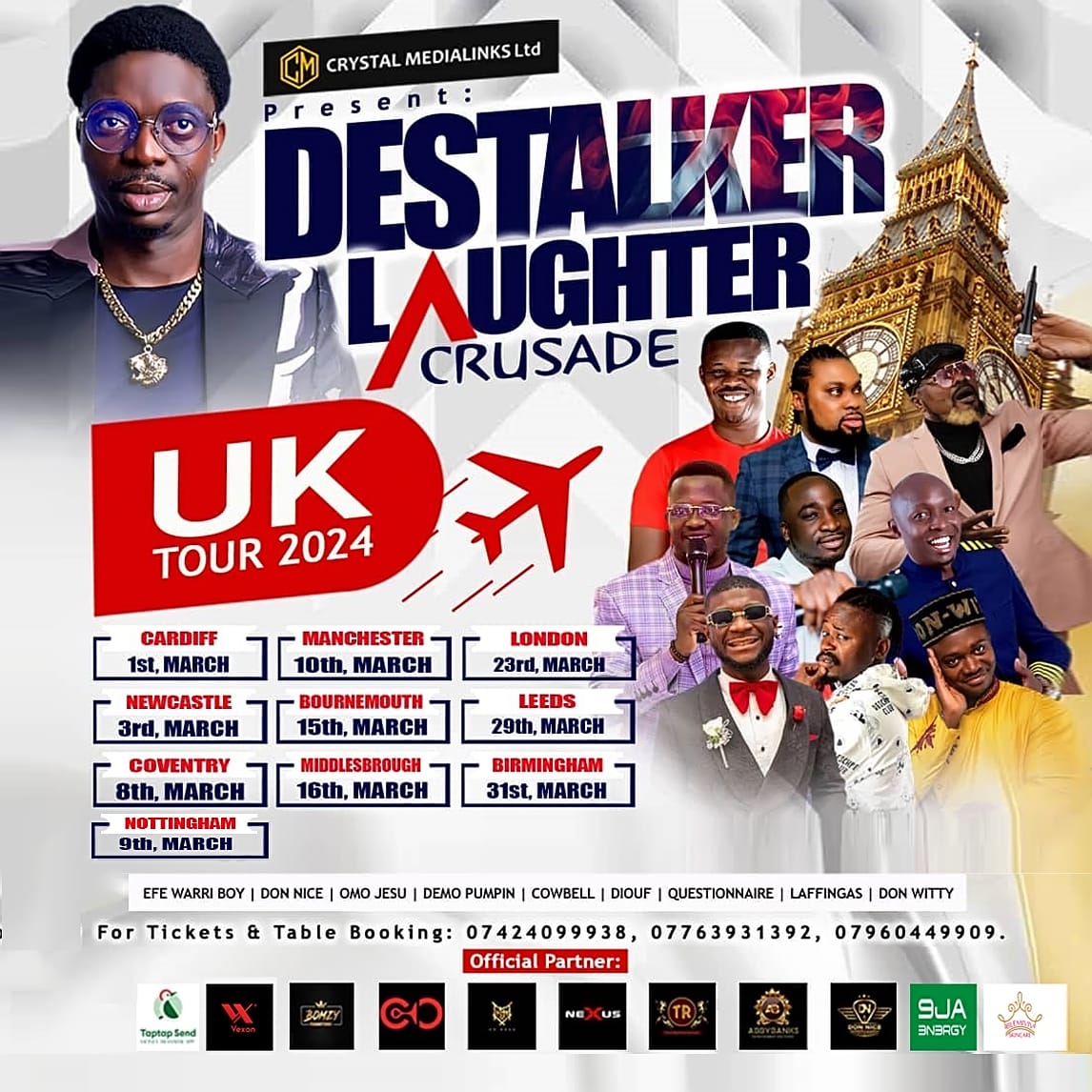 Destalker Laughter Crusade – LIVE in NOTTINGHAM