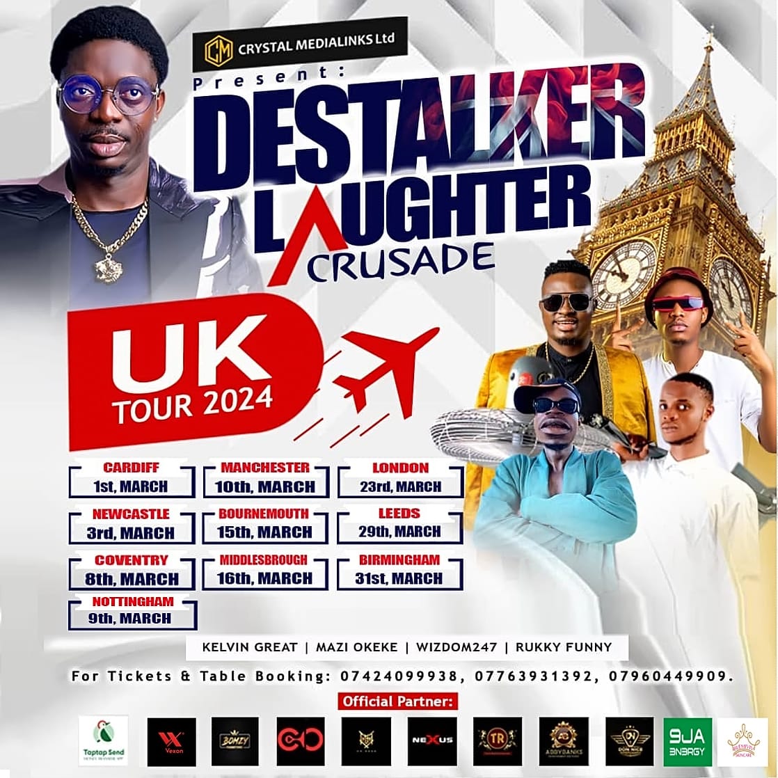 Destalker Laughter Crusade – LIVE in NOTTINGHAM