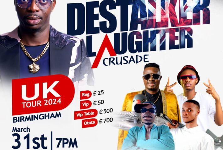 Destalker Laughter Crusade – LIVE in BIRMINGHAM