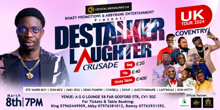 Destalker Laughter Crusade – LIVE in COVENTRY