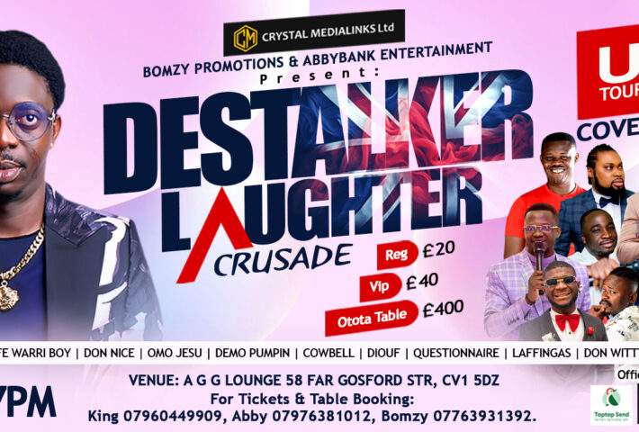 Destalker Laughter Crusade – LIVE in COVENTRY